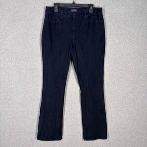 NYDJ Billie Mini Boot Bootcut Jeans Size 14 Dark Lift Tuck Slimming Smoothing
